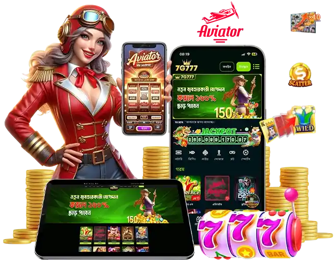 7G777 casino mobile app download buttons for Android and iOS